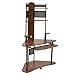 Calico Designs Arch Tower Corner Computer Tower Multipurpose Home Office Computer Writing Desk - Pewter / Teak,