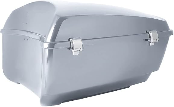 King Tour Pack, Waterproof ABS Motorcycle Tour Pak for Harley Davidson Road Glide Touring Models 2014-2022 Barracuda Silver