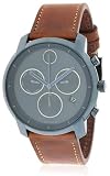 movado museum gold  Movado Museum Reloj de Hombre Cuarzo 45mm Correa de Cuero Caja de 3600476