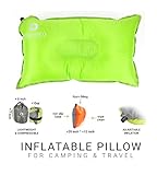 Camping Pillow with Pillowcase by Inspired Equipment | Compressible & Portable | Best Camping Gear For Kids |