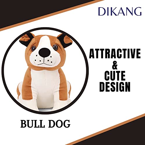 Image of DIKANG Reversible Cat Plushie with Dog | Combo Pack Soft Stuffed Animal Toys for Kid, Girl & Boys | (15cm, Reversible Cat (Pink /SkyBlue)) (28cm, Dog (Brown))