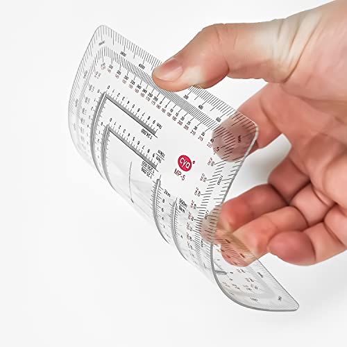 CYA Mapa militar quadrado escala coordenada transferidor mapa para navegação terrestre, estilo milit