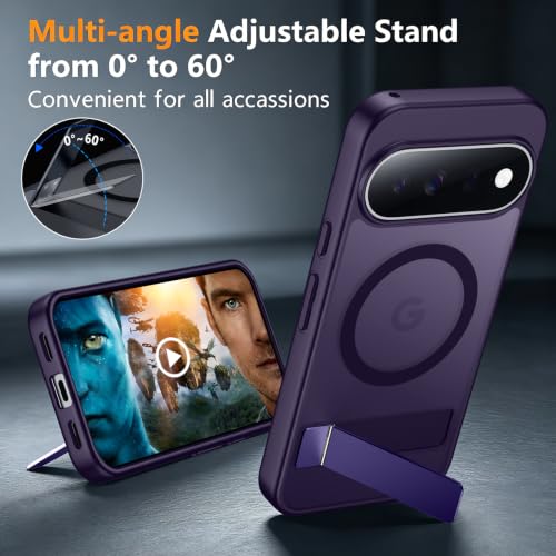 Image of SPIDERCASE Magnetic for Google Pixel 11 Case,with Stand,Purple
