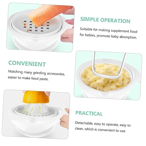 3 Pçs Abrader Manual Tigela De Moagem De Alimentos Ferramenta De Alimentação Multifuncional Prático