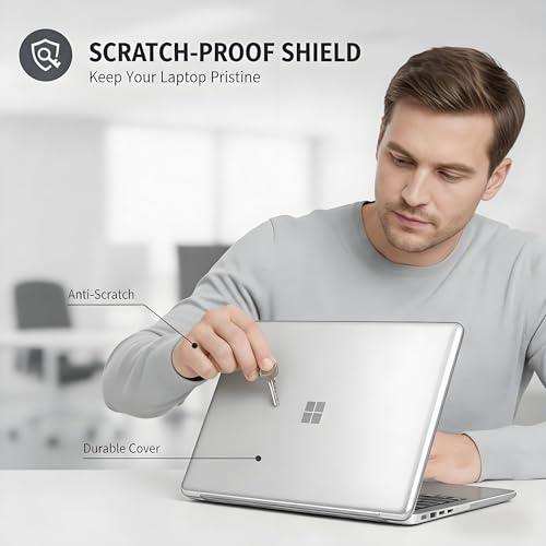 Funda ligera para Surface Laptop 7 de 13.8 pulgadas fácil instalación 5
