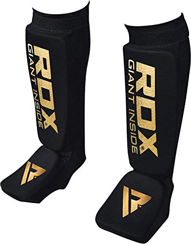 image for RDX Shin Guards for Muay Thai, Kickboxing, MMA Fighting and Training, 