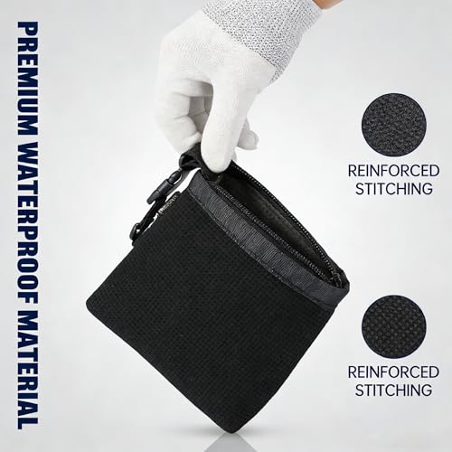 NYPRIC 1-Pack Golf Club & Ball Cleaning Bag, Waterproof Groove Cleaner with Detachable Clip – Machine Washable Golf Bag Accessory (Black) — view 3