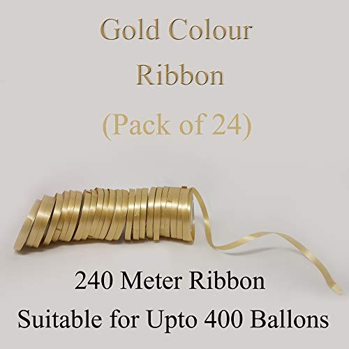 Image of AMFIN Curling Ribbons for Balloons - Golden (Pack 24)