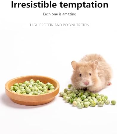Niteangel Hamster Snack & Treats Toy - Small Animal Natural Treat for Dwarf Syrian Robo Hamsters Gerbils Mice Lemmings Degus or Other Small-Sized Pets (Freeze-Dried Pea - 1.4oz (40g))