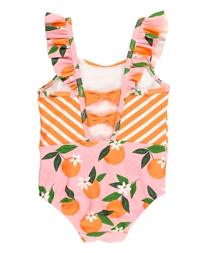 Image of RuffleButts Baby /Toddler Girls Ruffle Strap One Piece Swimsuit w /UPF 50+ Sun Protection