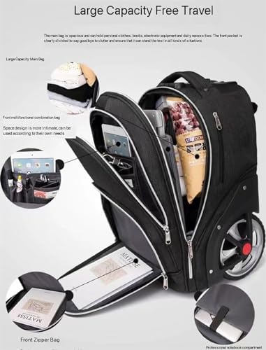 Checked Luggage Carry On Luggage 20 Inch Water Resistant Carry On Luggage Business Bag, Computer Backpack Trolley Luggage Suitcase (Color : C, Size : 20in)3