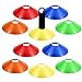 CXtech Cono Disco agilità, Coni marcatori Campo di Allenamento Sportivo per Bambini Calcio, Pattinaggio, Calcio, Pallacanestro, Giochi al Coperto e all'aperto, addestramento del Cane-Confezione da 10