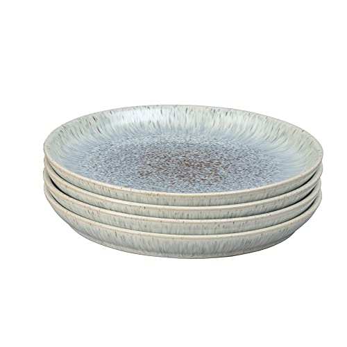 Denby Halo Speckle Speiseteller-Set – Grau, neutral gemustert,...