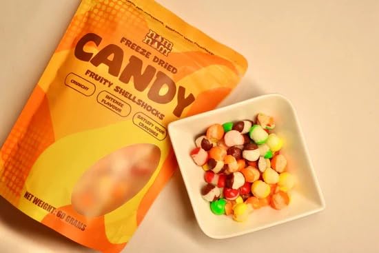 Fruity Shellshocks | Burst of Fruity Flavor Candy | Crunchy & Sweet Treat | Hygienically Packed for Freshness | Perfect for Snacking & Gifting | Indulge Anytime, Anywhere|60 grams|pack of 1|