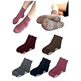 [NAKAMAJITA] あったか 裏起毛 パイル 靴下 足裏滑り止め付き 保温 あたたかい 5足セット レディース ソックス ルーム 部屋履き 22-25㎝ (Aカラー)