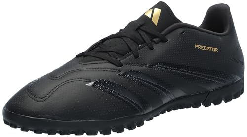 adidas Club Turf Sneaker, Black/Carbon/Gold Metallic, 11.5