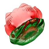 BESTYASH Portavelas de de Esmaltada Roja Soporte Elegante para Velas Tealight Decoración Versátil para Hogar y Ceremonias Budistas