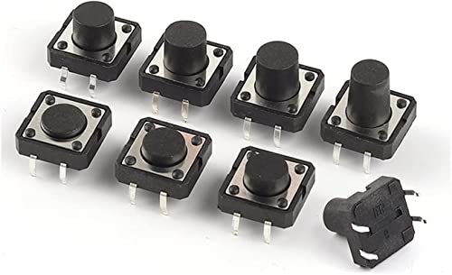 Bouton tactile 12x12x6 mm micro interrupteur alimentation 4 pins électronique