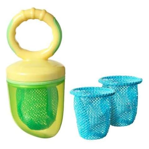 Tommee Tippee Baby Fresh Food Feeder for Whole Foods, Fruit and Vegetables, Easy-Grip Handle, BPA-Free Cover