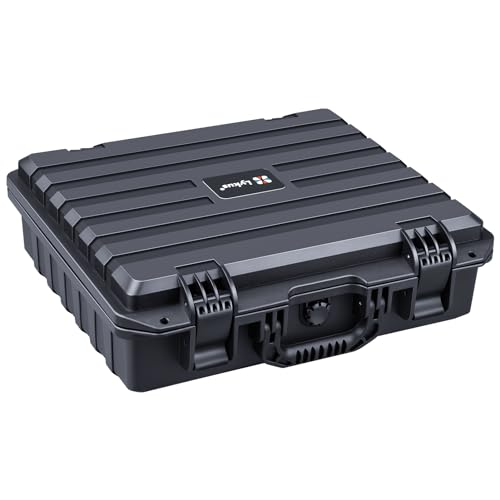 Lykus HC-4010 Waterproof Hard Case with Customizable Foam, Interior Size 16x13.2x4.6 in, Suitable for laptop, electronics, and more items