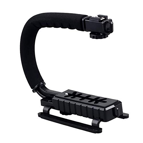 stabilisateur Handheld, Action Vidéo Poignée Grip avec Sabot de Montage pour Canon Nikon Sony Panasonic Pentax Olympus caméscope Appareil Photo Reflex...
