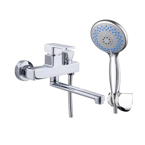 Mitigeur bain douche pour salle de bain familiale avec douchette incluse