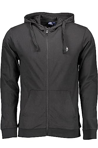 Sergio Tacchini felpa con zip sweat noir homme pour sport et ville