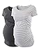 AnnAnn Womens Motherhood Maternity Side Ruched Tunic Tops Scoop Neck T Shirt...