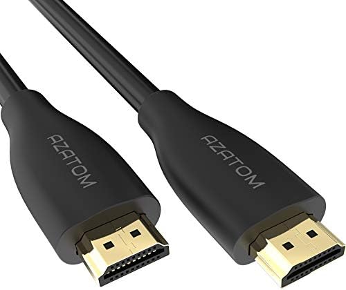 AZATOM HDMI Cable 3M Length - Ultra High Speed 18Gbps HDMI 2.0 Cable 4K@60Hz Support Fire TV, Apple TV, Ethernet, Audio Return, UHD 2160p, HD 1080p, 3D, Xbox One X, PlayStation PS4, PC - (3M)