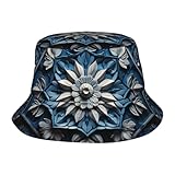 Couvre-chef – Les chapeaux unisexes bleus à motif d'art folklorique 2 imprimés ont différentes couleurs, qui peuvent être assortis à différents styles de vêtements et sont adaptés pour un usage quotidien