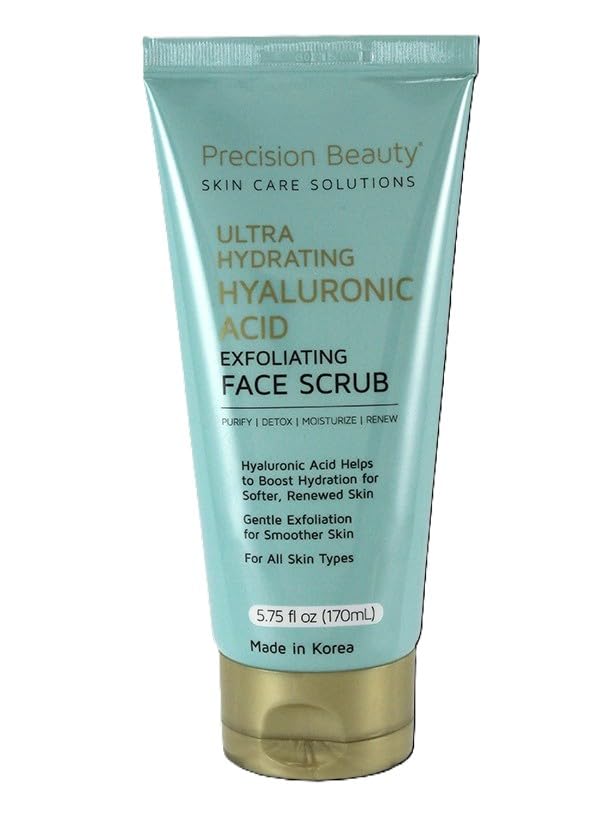 Precision Beauty Hyaluronic Acid Face Scrub, Ultra Hydrating, Exf...