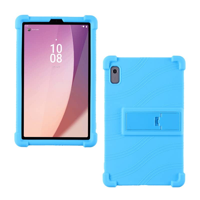 MOOPW Coque Pour Lenovo Tab M9 HD (2023) – Silicone Souple Antichoc Avec Support Intégré – Modèle TB-310FU/XU 9 Pouces