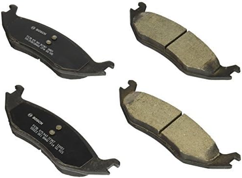 BOSCH BC967 QuietCast Premium Ceramic Disc Brake Pad Set - Compatible With Select Chrysler Aspen; Dodge Ram 1500, Durango, Ram 1500 Van; Ram 1500; REAR