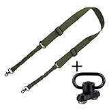 BOOSTEADY 2 Point Traditional Gun Sling Shoulder Strap Trigger Snap with QD Swivel Mount Adjustable