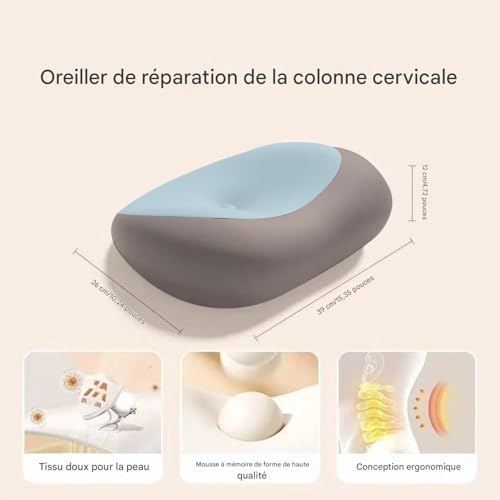 Oreiller cervical pour le cou support orthopédique dormeurs lit voyage