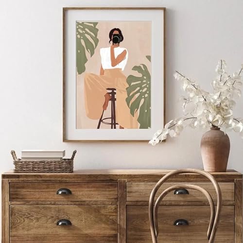 Peinture sur toile esthétique milieu du siècle 80x110cm