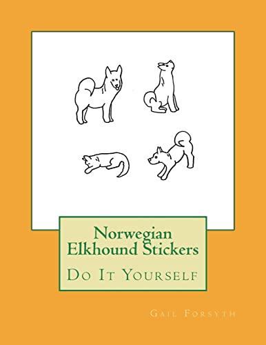 Norwegian Elkhound Stickers: Do It Yourself