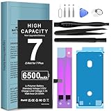 Upgraded Battery for iPhone 7, 6500mAh 2025 New Version Conqto Higher Capacity 0 Cycle Battery Replacement for iPhone 7 A1660, A1778, A1779 with Full Set Repair Tool Kits, Adhesive & Instructions