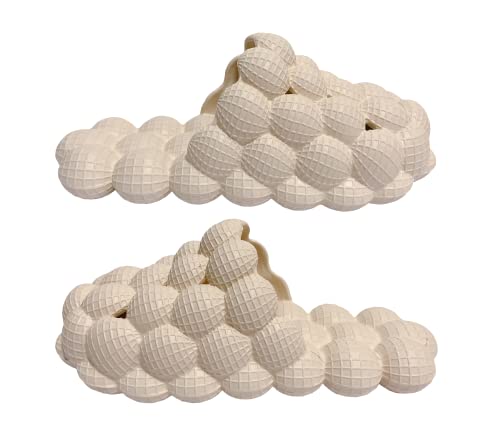 Bubble Slides, Massage Bubble Slippers, Lychee Cotton Bubble Shoes with Plush Lining, Non-slip Stress Relief Reflexology Slippers2