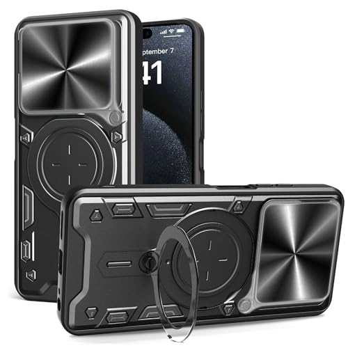 Lucyliy Compatible with Tecno Spark Go 1 /Spark Go 1s Phone Case Cover [with Tempered Glass Screen Protector] Black