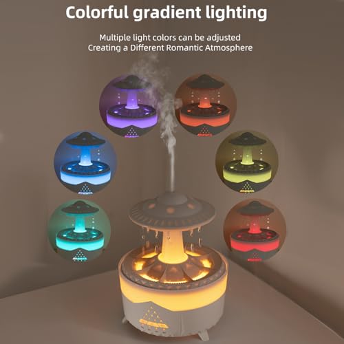 Humidificador Difusor Aromático Eléctrico Rain Cloud portátil miniatura 2