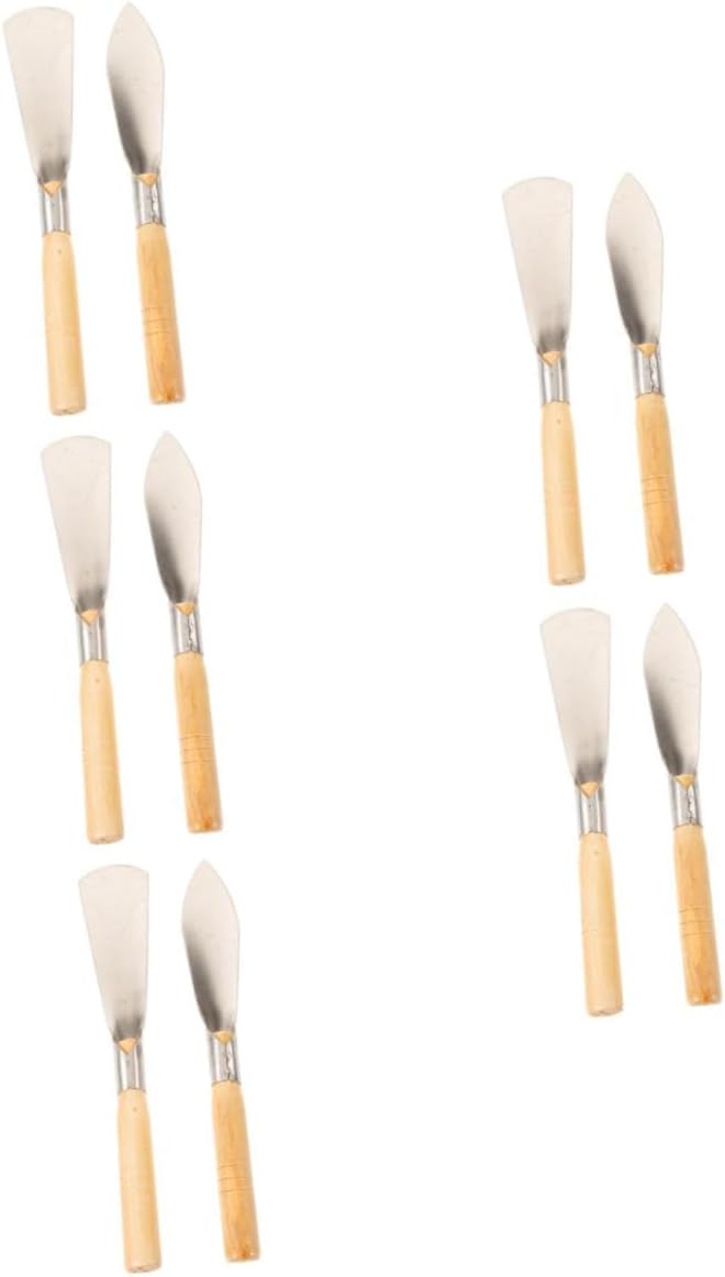 Gardening Shovel Set Trowel Wood Handle Hand Tools for Planting Transplanting (5)