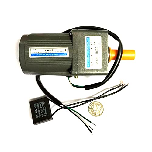 VTV Motor YN60-6 220V 6w Ac Motor Single Phase Gear Motor 3 Wires Constant Speed Geared Electric Motor Gear Reduction Ration1:120 rmp12