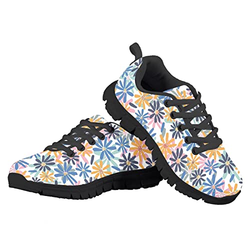 Kids Sneakers Lightweight Washable Fashion Breathable Running Shoes Girls Athletic Shoes Lace-up Sneaker