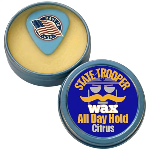 Mustache Wax for Men – All Day Hold & Control – Natural Styling Wax with Beeswax, Coconut Oil,...