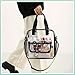 Imagen de Zyiphor Bolso Transparente Mujer Trabajo PVC Bolso Transparente Bolsa a Tracolla Transparent Bolso Bandolera Transparent Impermeable para Estadios