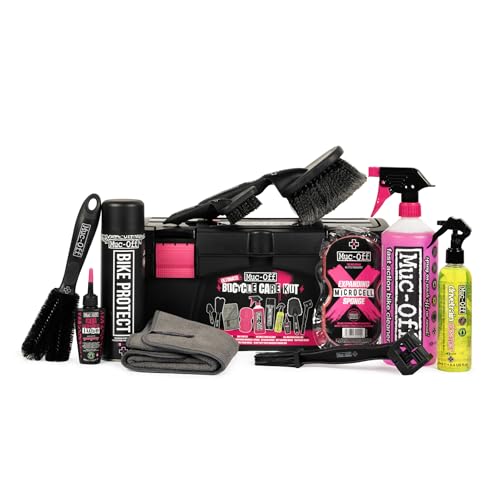 Muc Off Ultimate Bicycle Cleaning Kit - Must-Have Kit to Clean Protect and Lube Your Bike - Includes Bike Cleaner Bike Protect Brushes and More