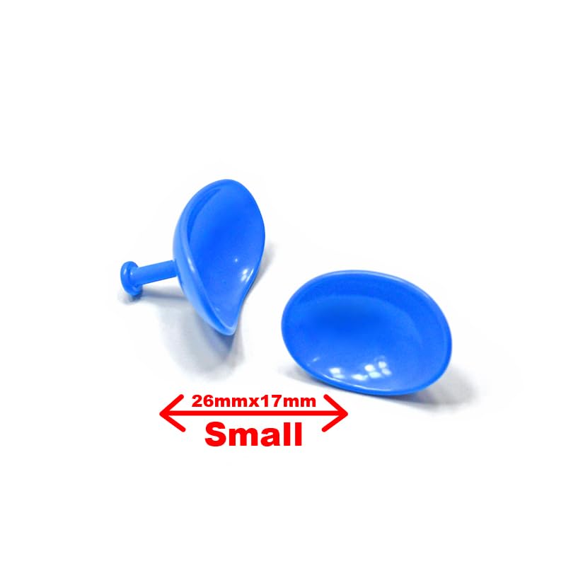 Corneal Eye Shield Protector, Stainless Steel, 26mm X 17mm (Small), Coated, Set of 2