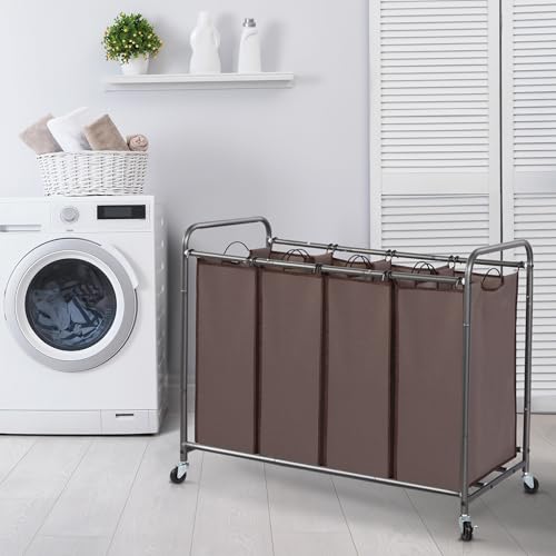Storage Maniac STM1005000031 Laundry Sorter, 4 Section, Laundry Hamper With Wheels, Eco-Friendly, Portable, Removable, Waterproof thumb #6