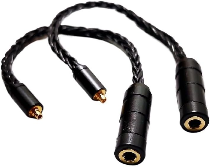 MMCX CIEM 2Pin 0.78mm Male to 2.5mm 3.5mm Female Mini Earphone Headphone Cable Adapter for IEM Cable Earphone Accessories T(MMCXMaleto3.5 Cable)